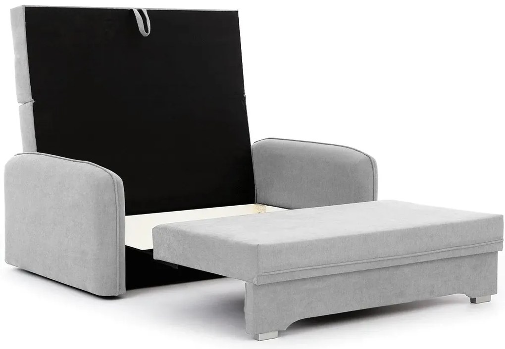 Sofa rozkładana z funkcją spania LAINE jasnoszara ELTAP