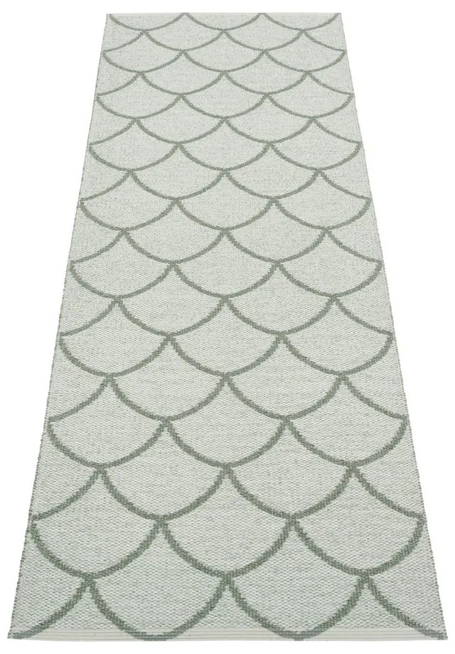 Zielony chodnik odpowiedni na zewnątrz 70x225 cm Kotte Army Sage – Pappelina