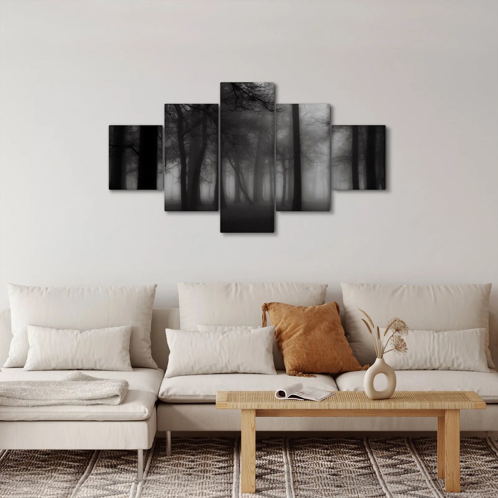 Obraz - Las we mgle (125x70 cm)