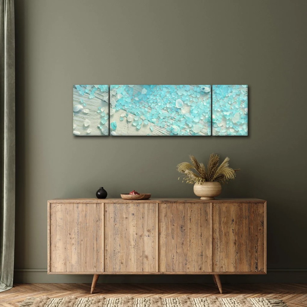 Obraz - Nadmorska atmosfera w turkusowych odcieniach (170x50 cm)