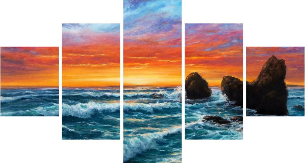 Obraz - Zachód słońca (125x70 cm)