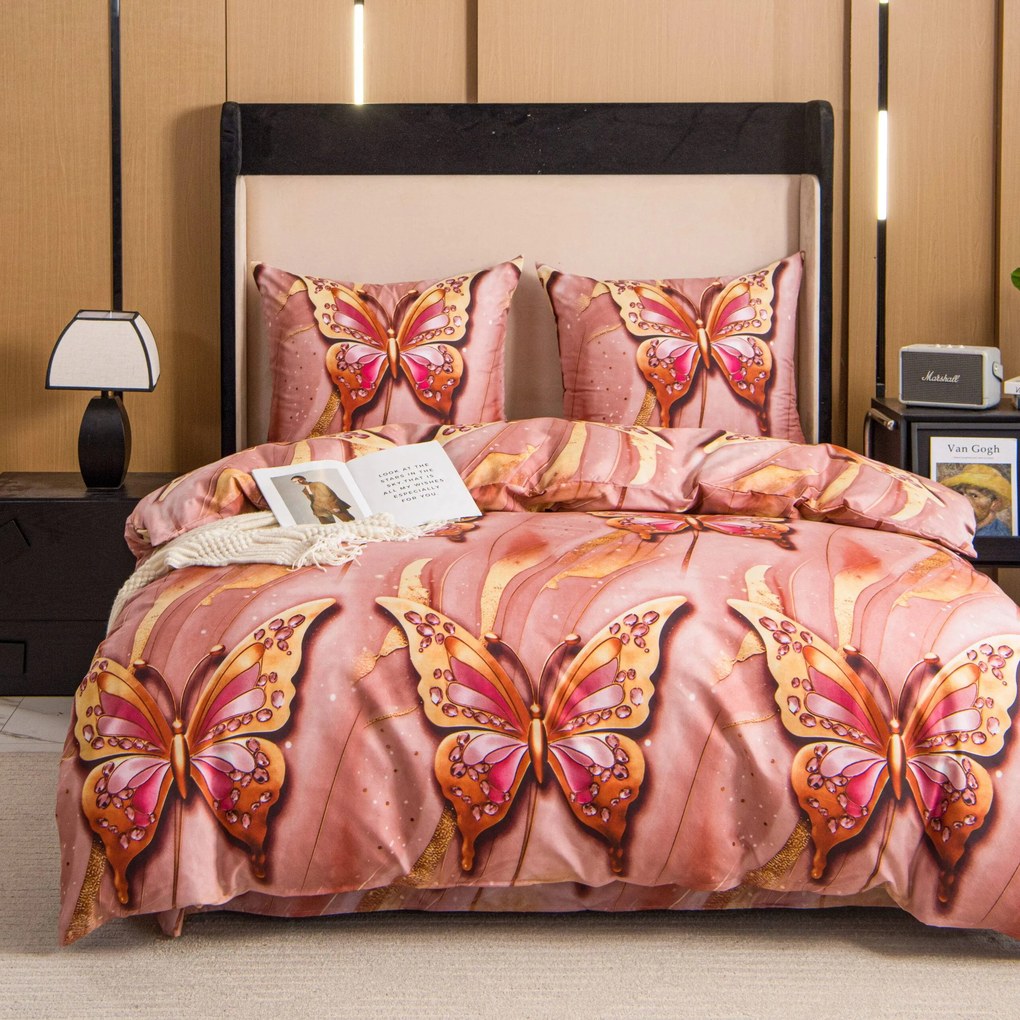 PrzytulneMieszkanie.pl PrzytulneMieszkanie.pl Pościel z mikrofibry MONARELLE różowa Rozmiar pościeli: 70 x 80 cm | 140 x 200 cm