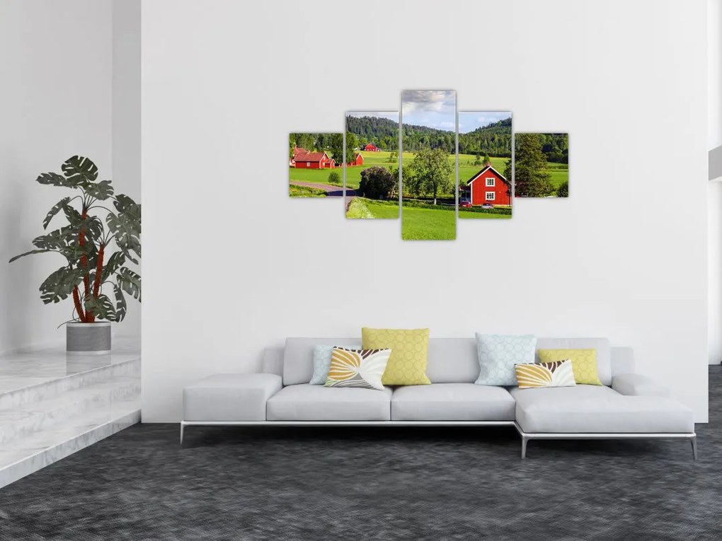 Obraz wsi (125x70 cm)