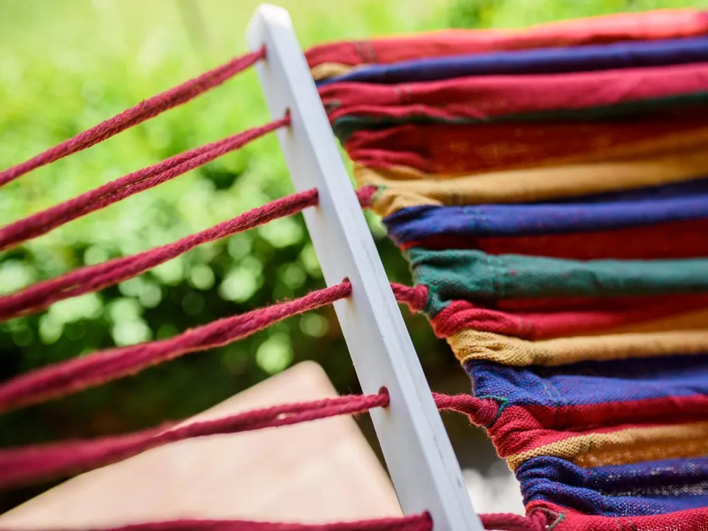 Kolorowy hamak dla 2 osób 190x150 cm