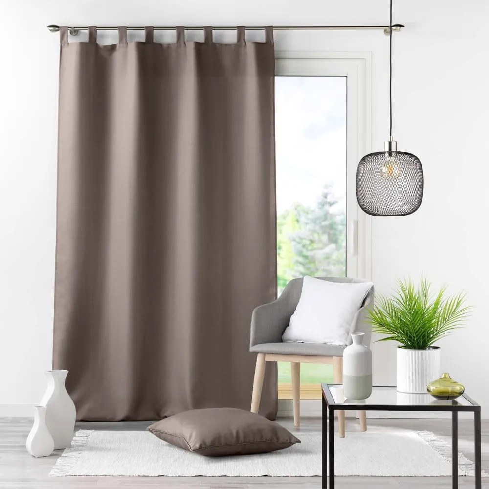 Brązowa zasłona 140x260 cm Essentiel – douceur d'intérieur