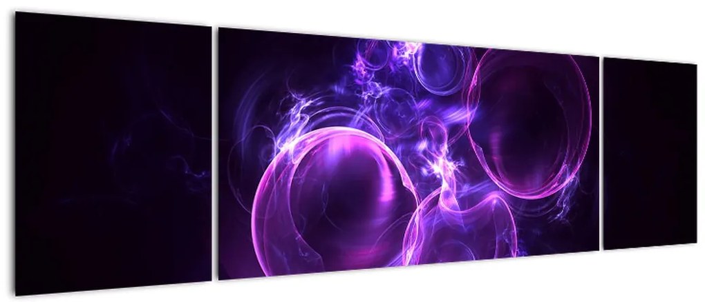 Abstrakcyjny obraz bąbelków (170x50 cm)