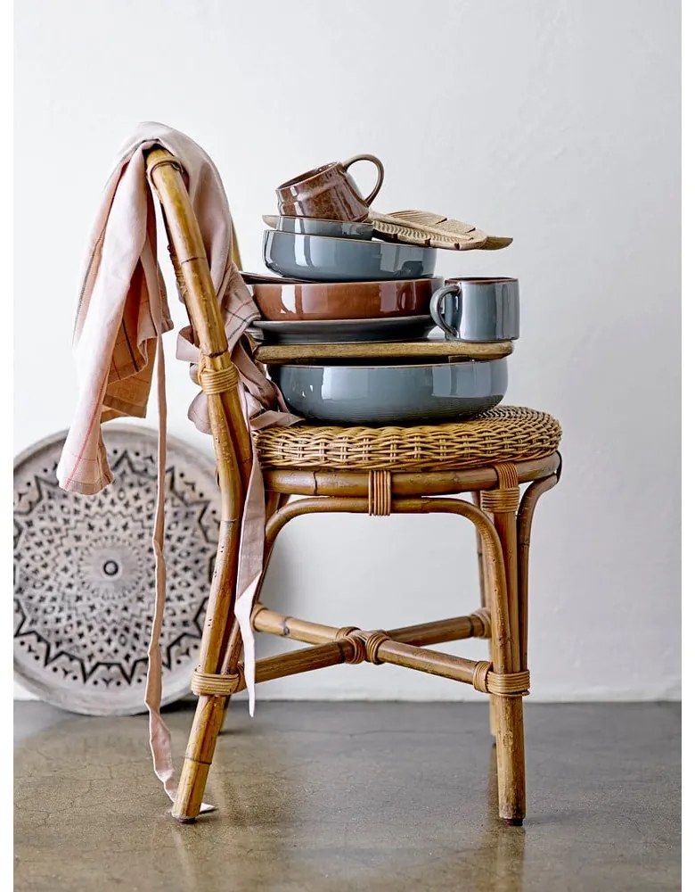 Zielony kamionkowy talerz Bloomingville Pixie, ø 28 cm