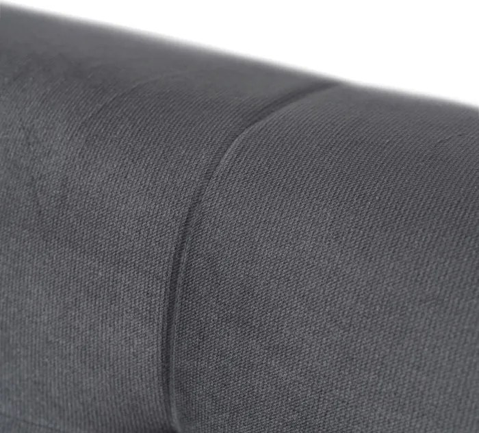 Sofa z Funkcją Spania LIMA Rozkładana Wersalka Dwuosobowa Szara Nowoczesna do Salonu