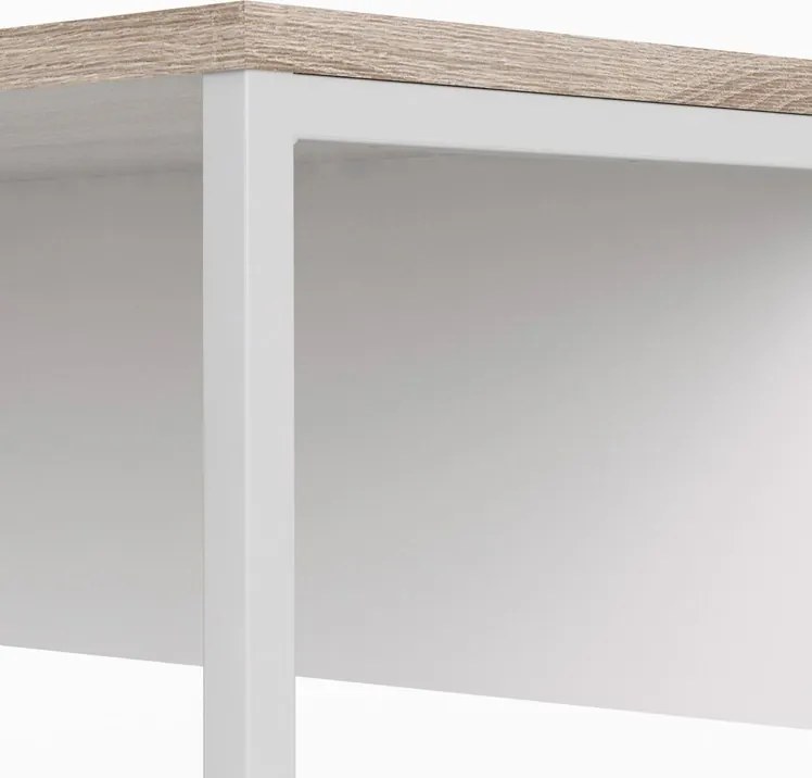 Biurko narożne Function 118 biały/dąb truflowy