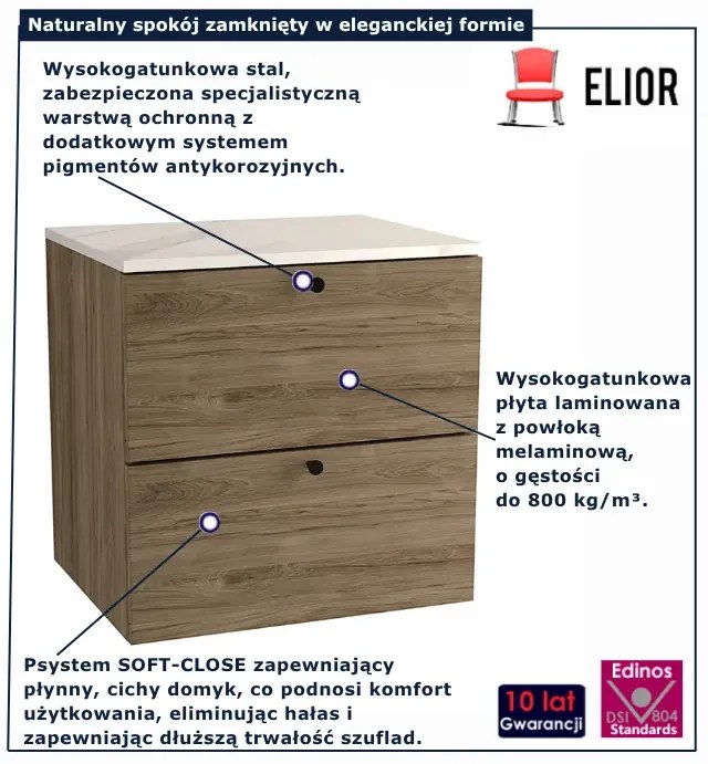Szafka łazienkowa pod umywalkę ciemny orzech D2-A05