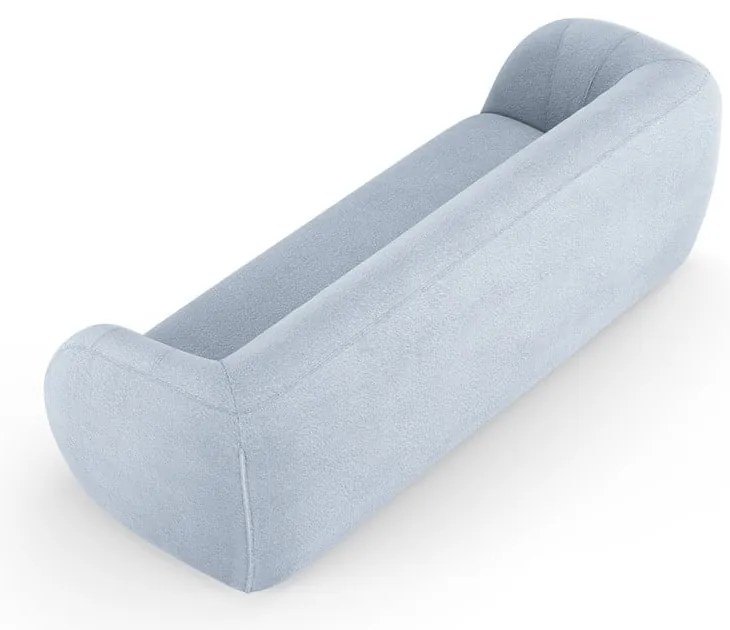 Jasnoniebieska sofa z materiału bouclé 230 cm Essen – Cosmopolitan Design