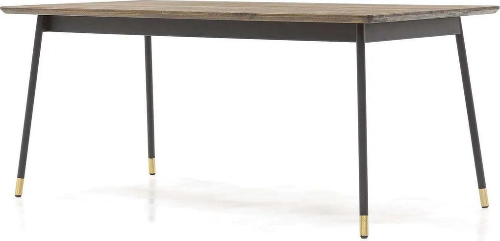 Stół 200x76x100 cm Brązowy labirynt mazd05-200