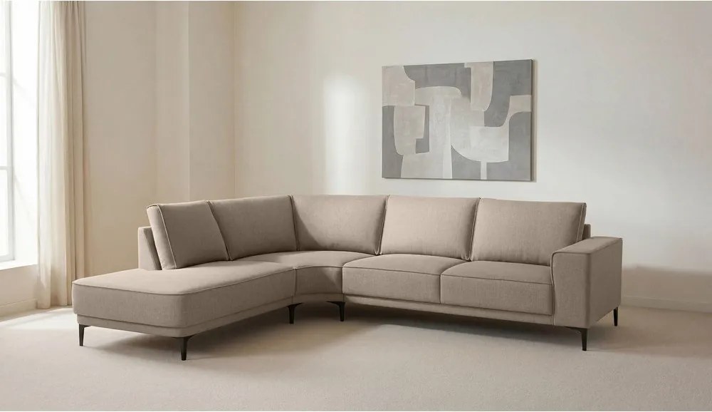 Jasnobrązowy narożnik (lewostronny) Copenhagen – Scandic