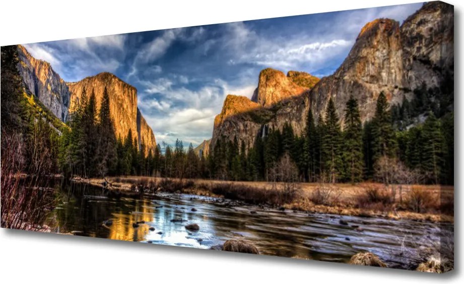 Obraz na płótnie Harmonijny Krajobraz Górski