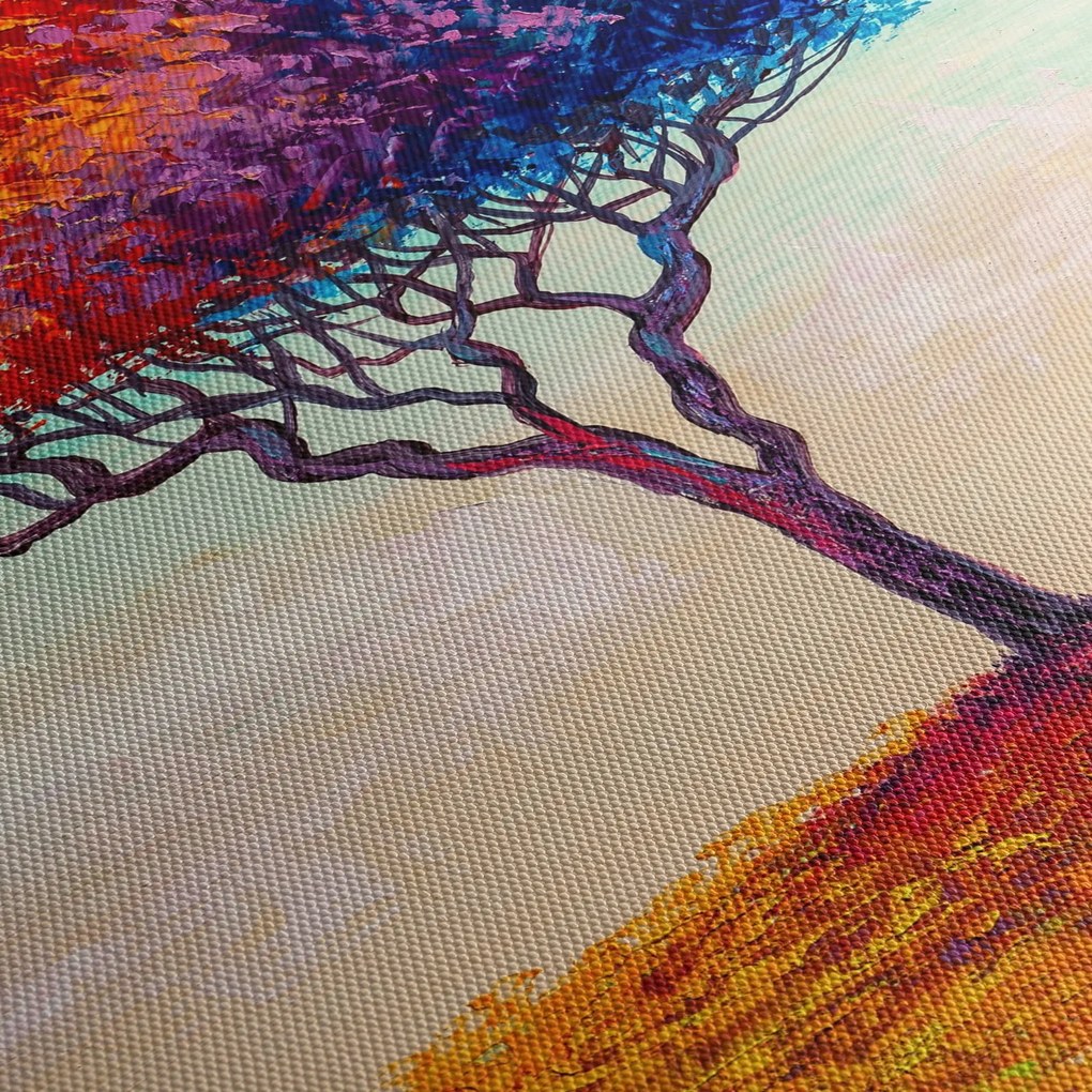 Obraz malowanego drzewa (125x70 cm)