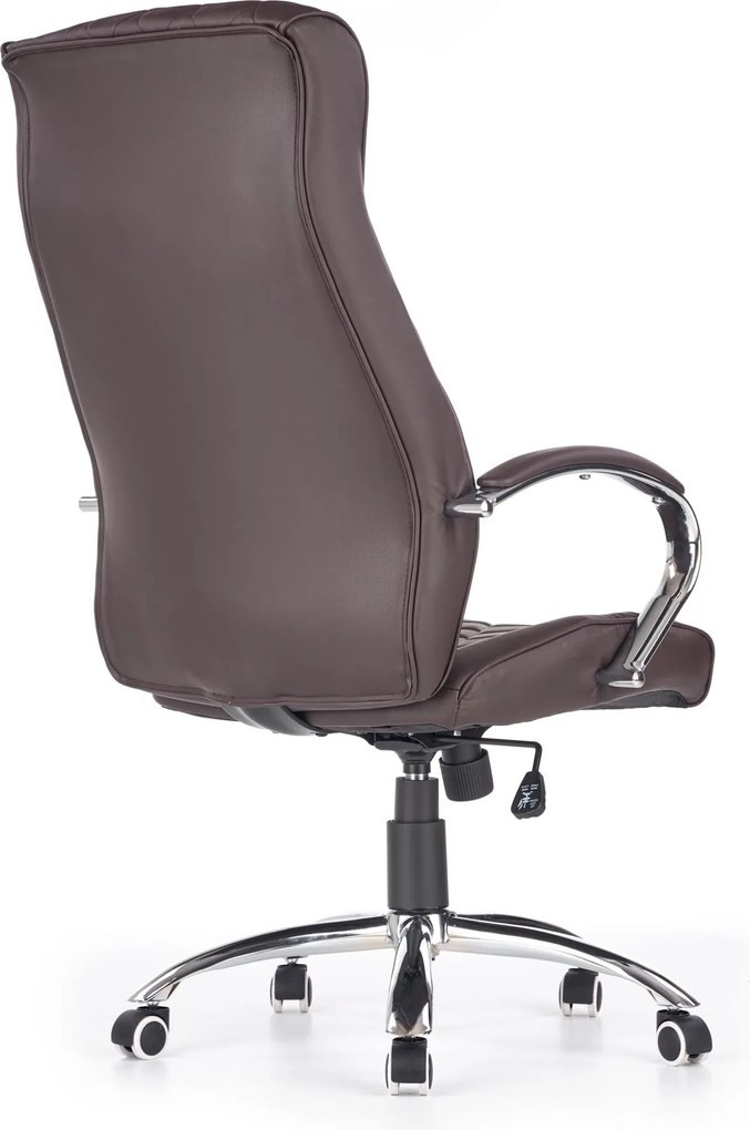 Pikowany fotel gabinetowy z ekoskóry Hilton