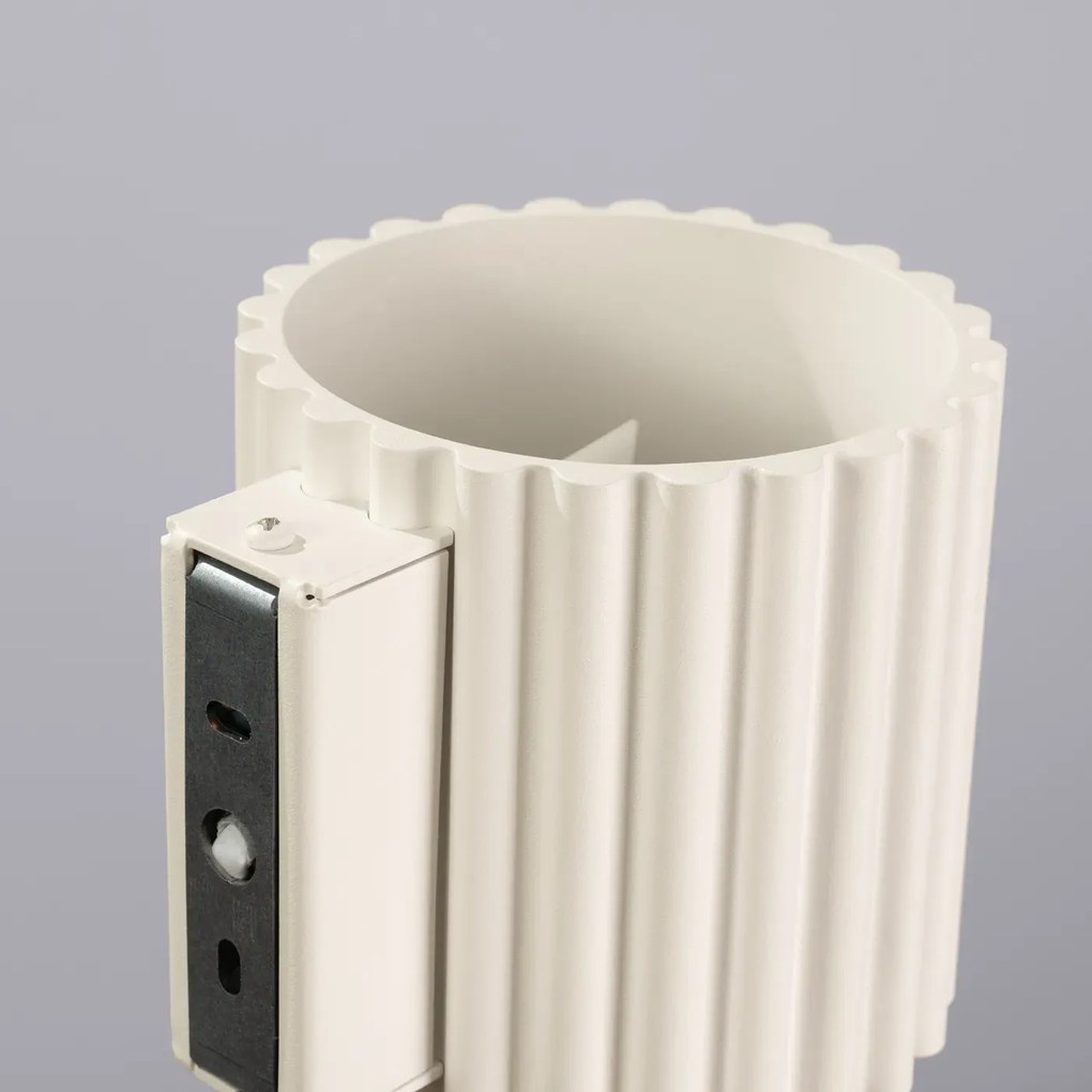 Kinkiet AURA beżowy G9 ryflowany SOLLUX  LIGHTING