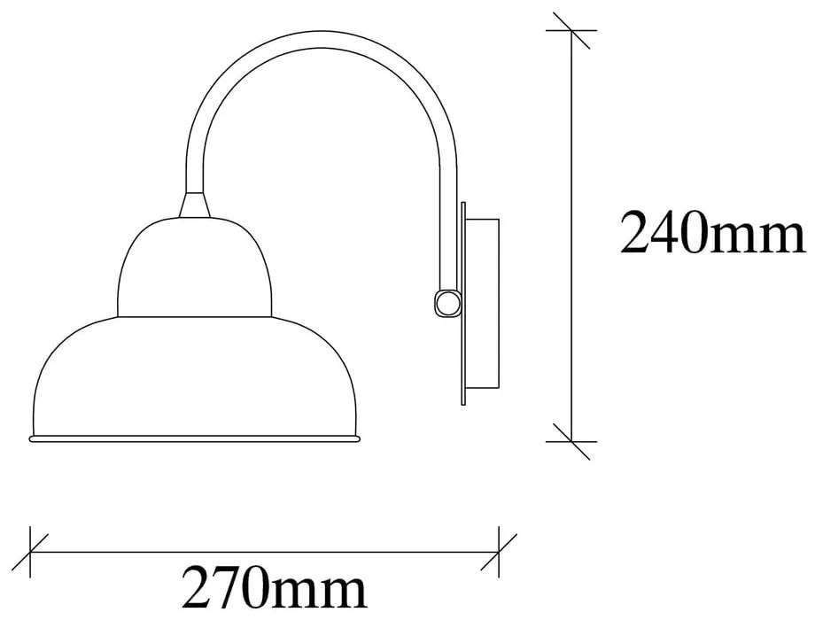Czarny kinkiet ø 20 cm Multan – Opviq lights