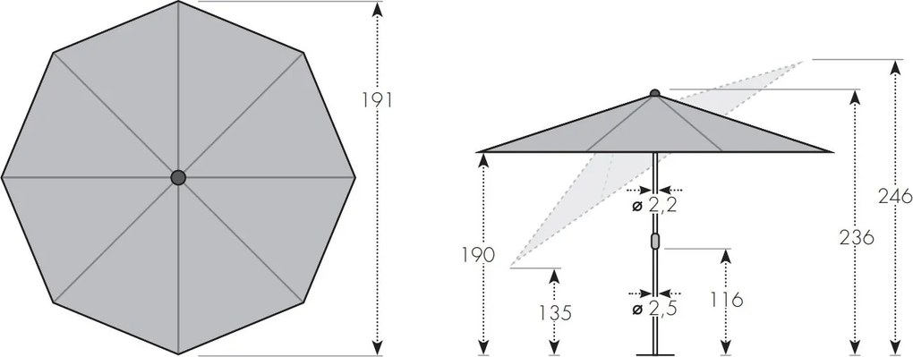 Doppler myZone 200 cm beżowa