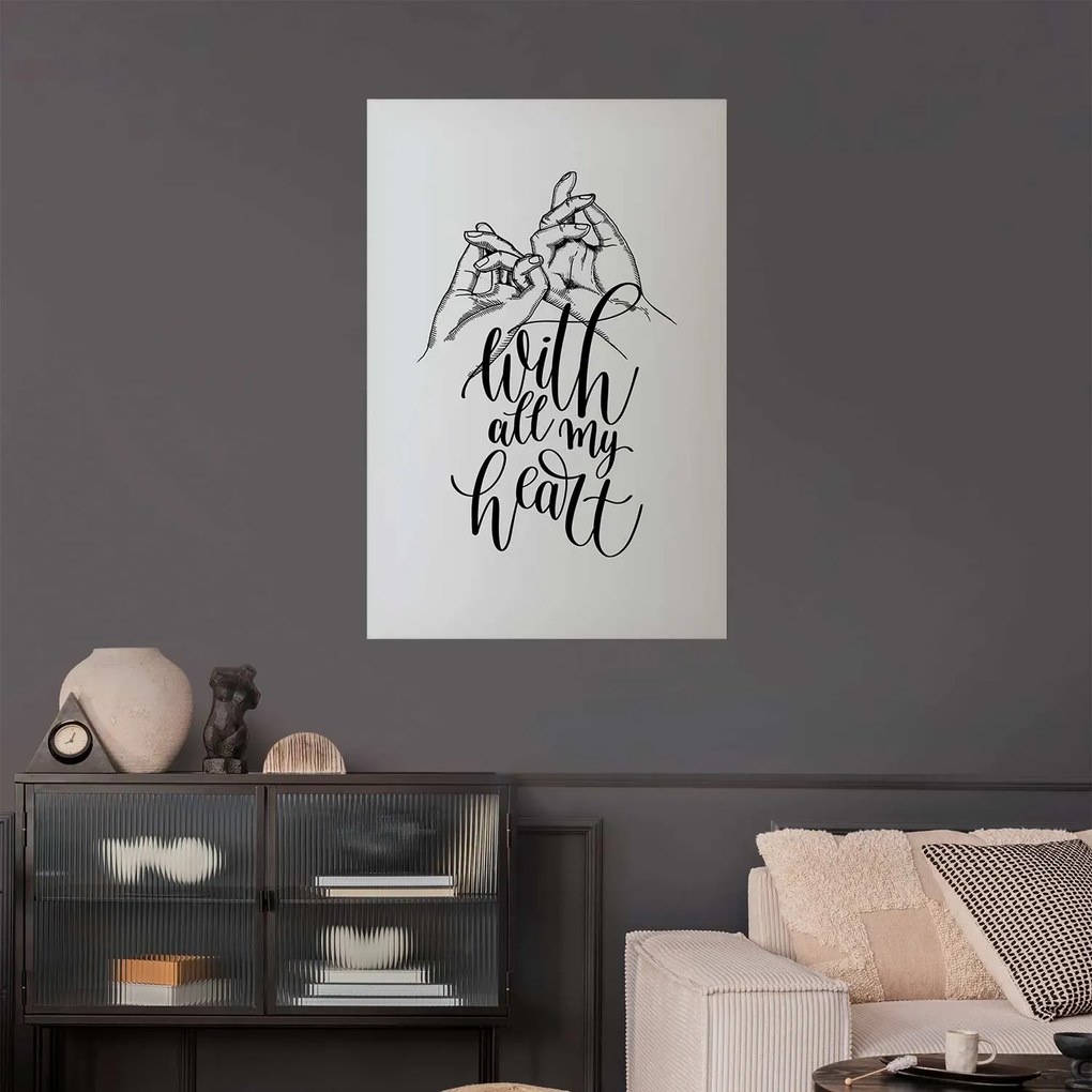 Plakat All My Heart 21x30 cm bez ramy z marginesem ARTGEIST B
