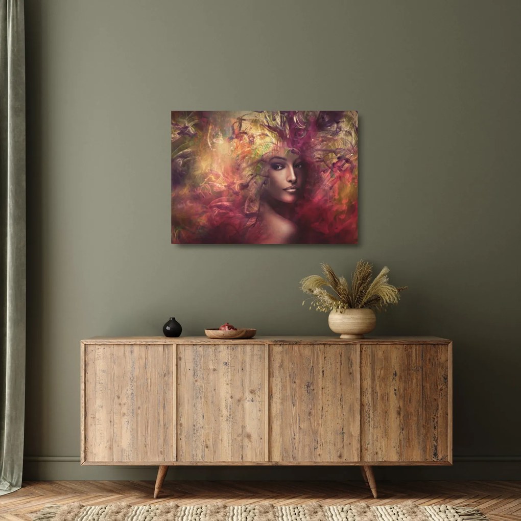 Obraz na szkle - Fantastyczna kobieta (70x50 cm)