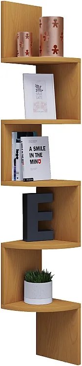 Drewniana półka ścienna Dekoracja narożna Półka Mintis