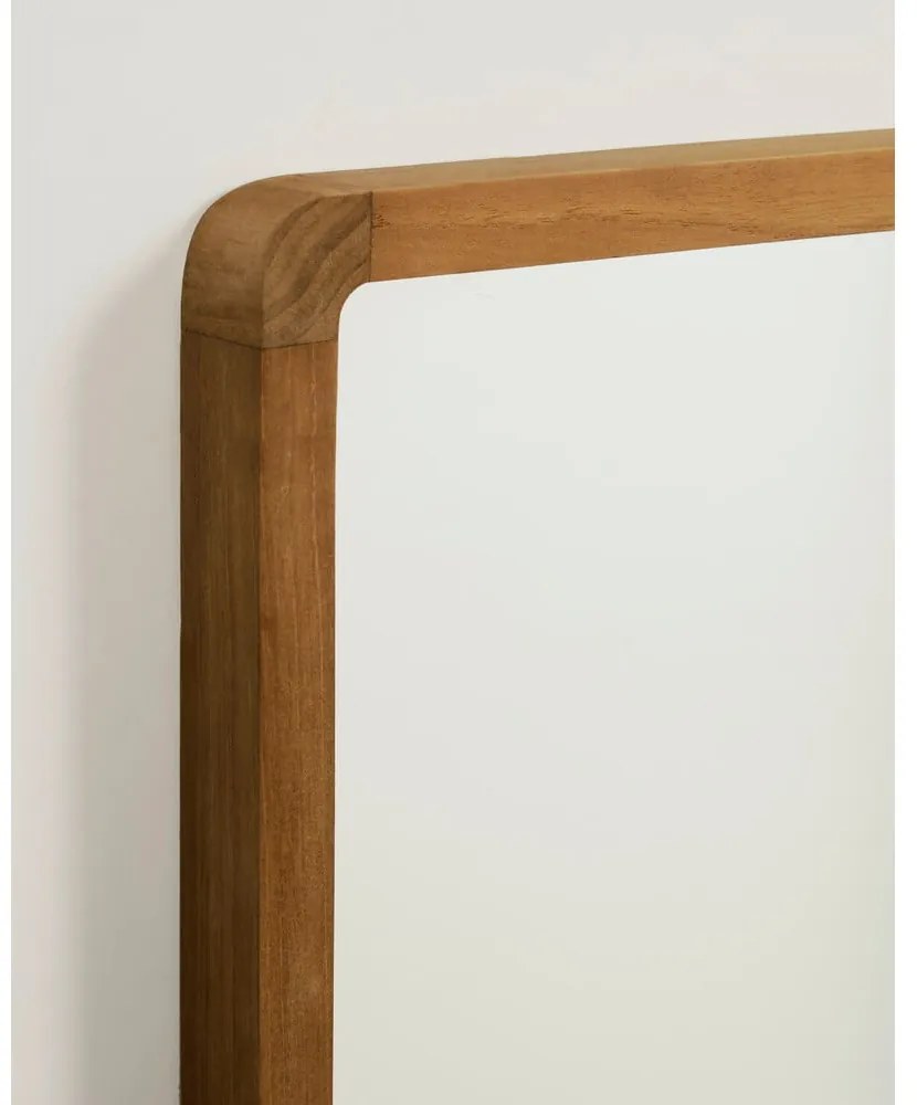 Lustro z drewnianą ramą ścienne 45x70 cm Shamel – Kave Home