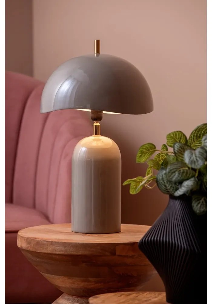 Ciemnoszara lampa stołowa (wysokość 41 cm) Querido – Leitmotiv