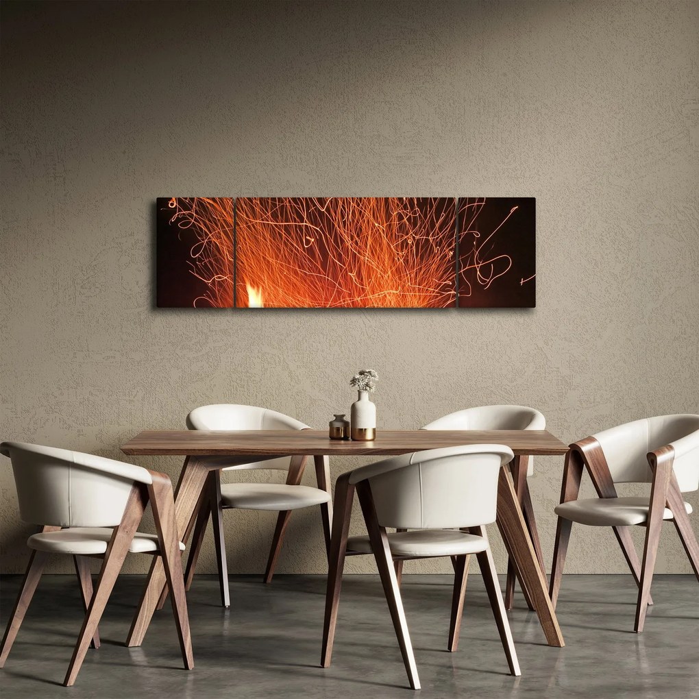 Obraz ognia (170x50 cm)