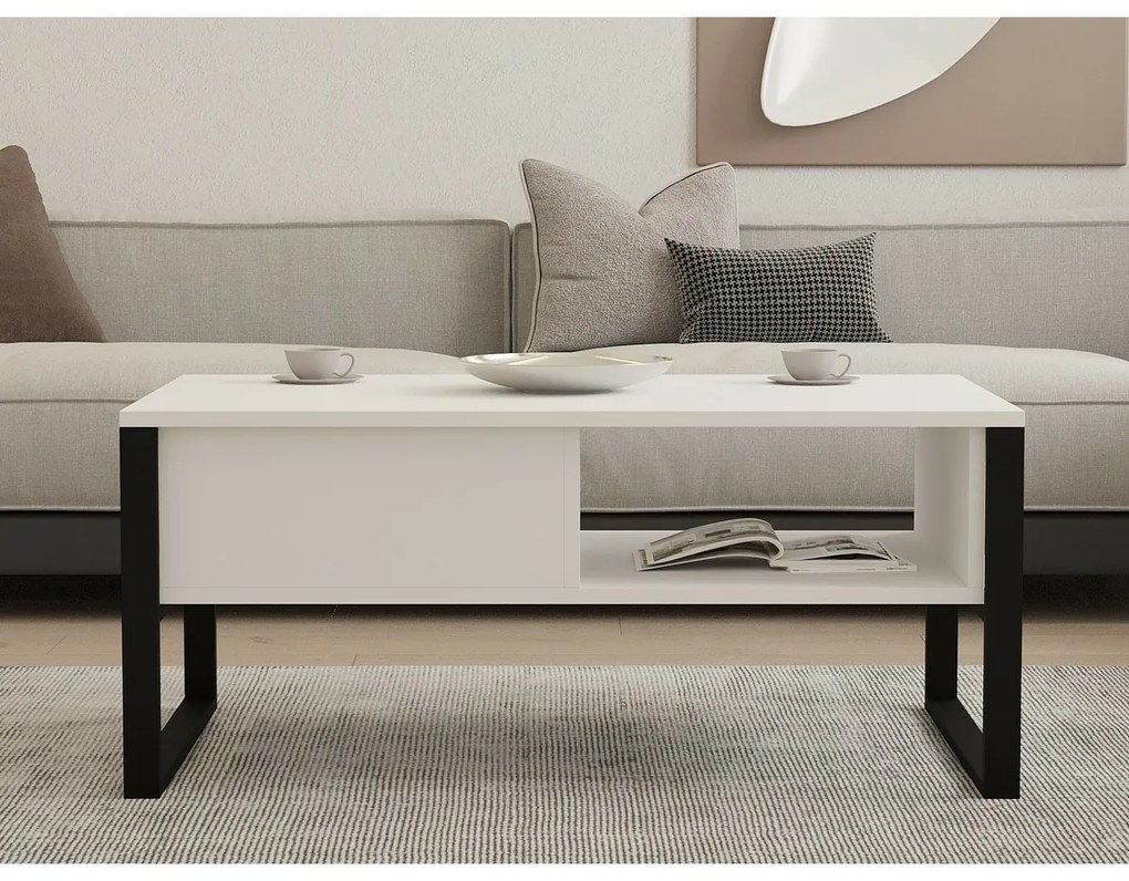 Stolik konferencyjny Devon White and Black