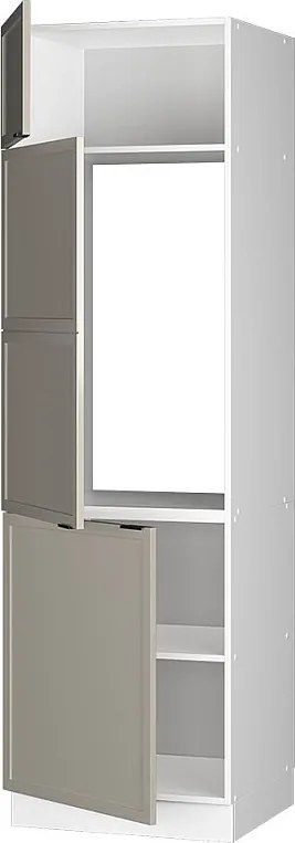 Szafka na lodówkę greybeige 60x58.1x206.8 fame-line