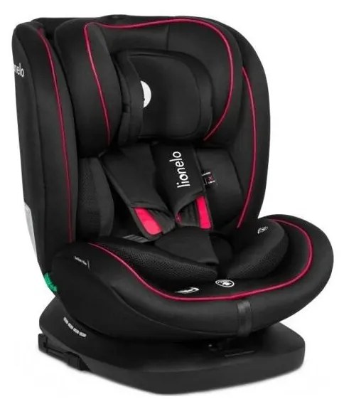 Lionelo - Fotelik samochodowy BASTIAAN i-Size 40-150 cm czarny/czerwony