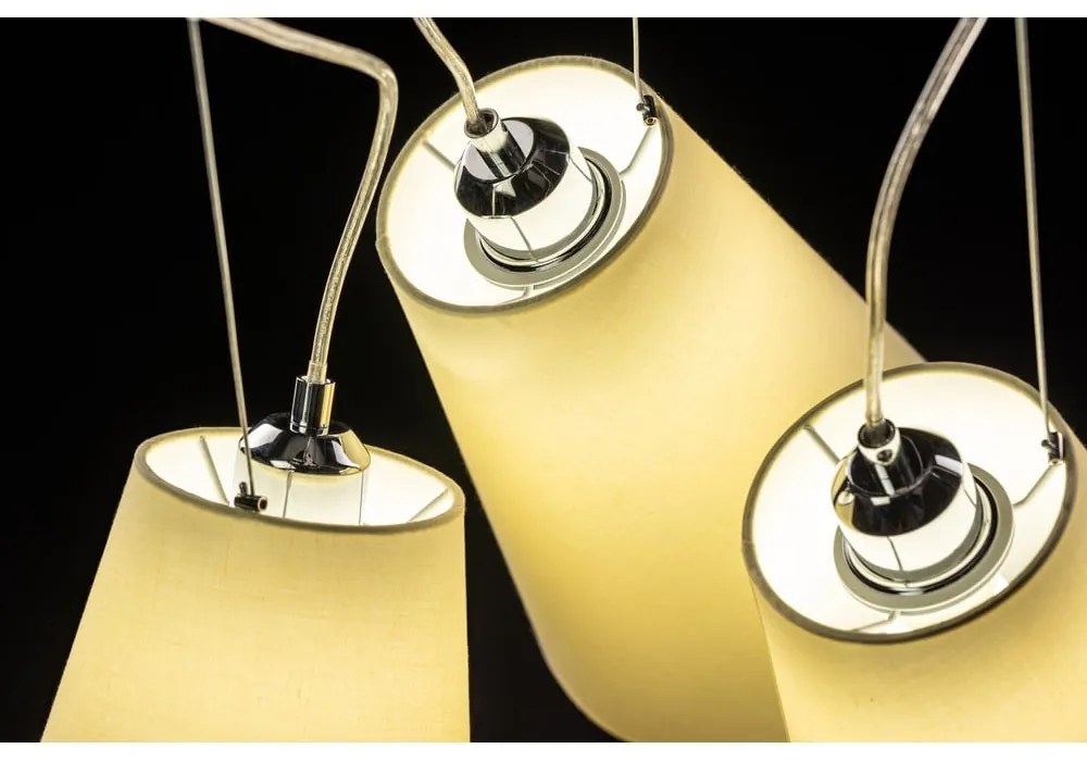 Kremowa lampa wisząca ø 46 cm Kasel – GTV