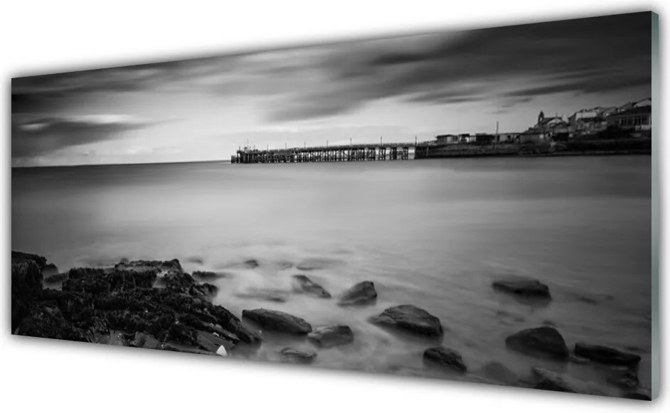 Panel Szklany Molo prowadzące w Głąb Morza