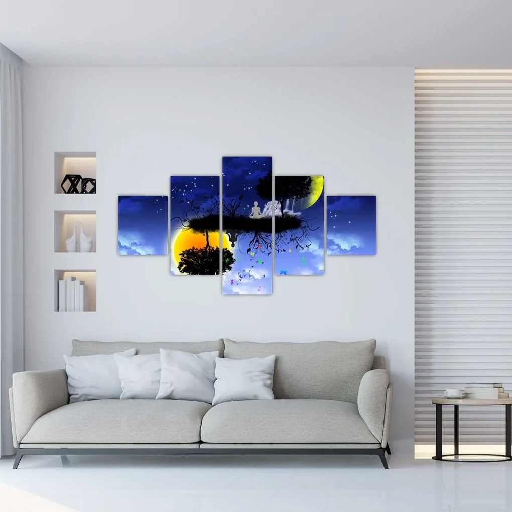 Obraz - Odbicie równowagi (125x70 cm)