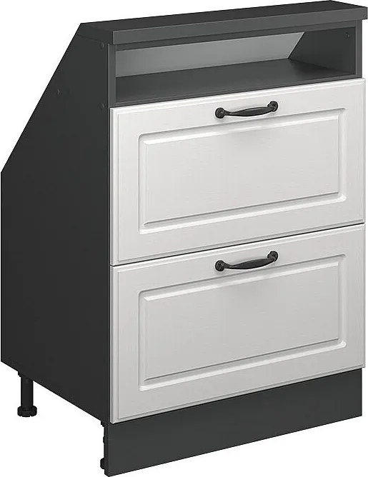 Szafa skosna biały dworek/antracyt 60x46x81.6 rion