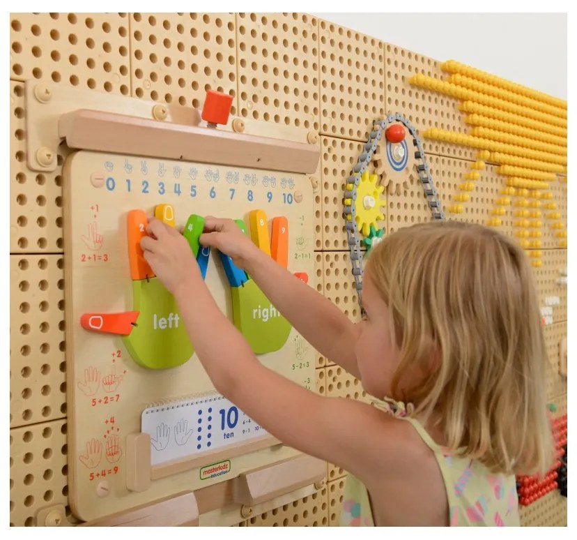 Masterkidz nauka liczenia ścienna tablica sensoryczna flex montessori