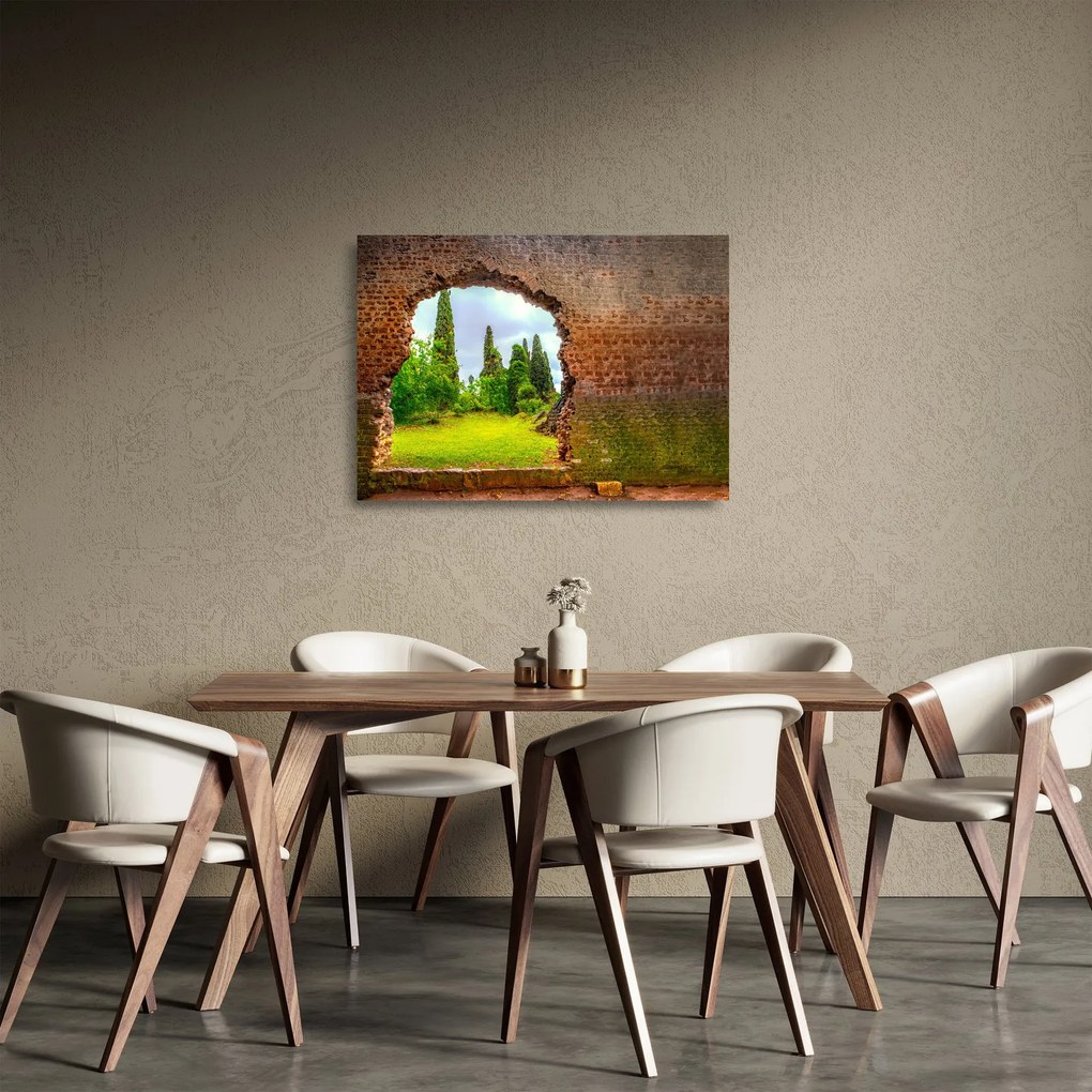 Obraz na szkle - Ogród Eden (70x50 cm)