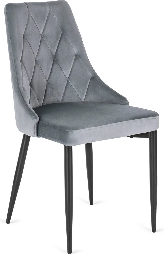 Aksamitne krzesło z niskimi podłokietnikami Cork