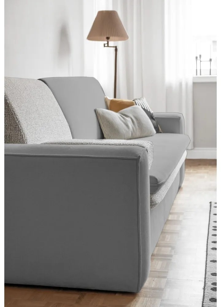 Jasnoszara rozkładana sofa 237 cm Wilson – Miuform