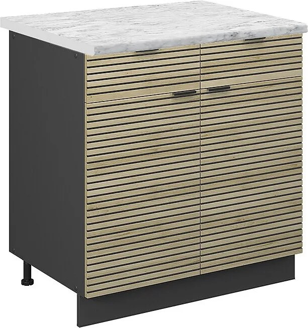 Szafka dolna do kuchni panel dębowy 80x60x82 fame-line