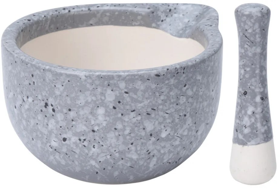 Moździerz kuchenny z tłuczkiem, ceramiczny