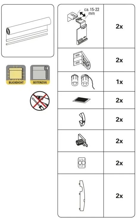 Ciemnoszara roleta 42,5x150 cm Mini Termo – Gardinia