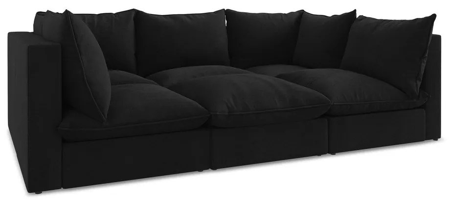 Czarna sofa 255 cm Manao – Makamii