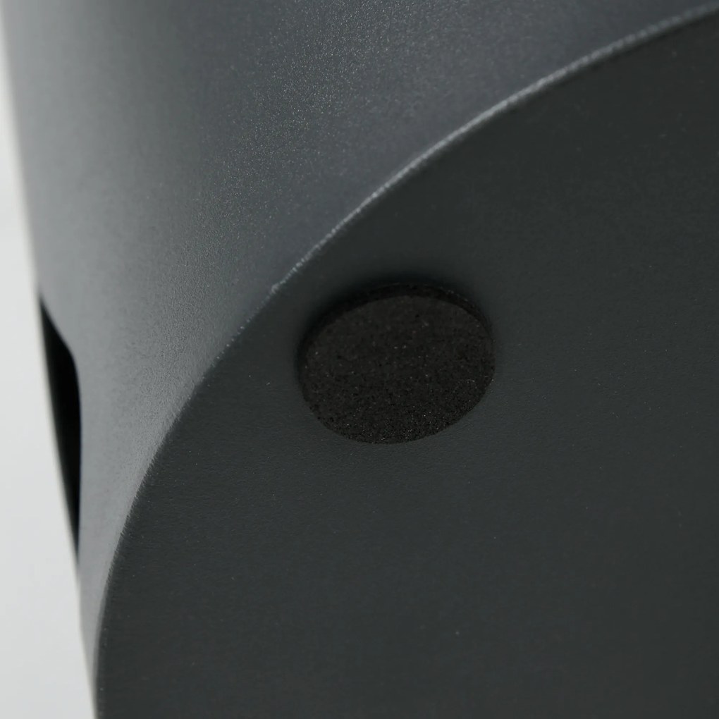 HOMCOM Stojak na Parasole, Stal, Kolumnowy, Wyjmowane Dno, Ø17 x 41H cm, Szary