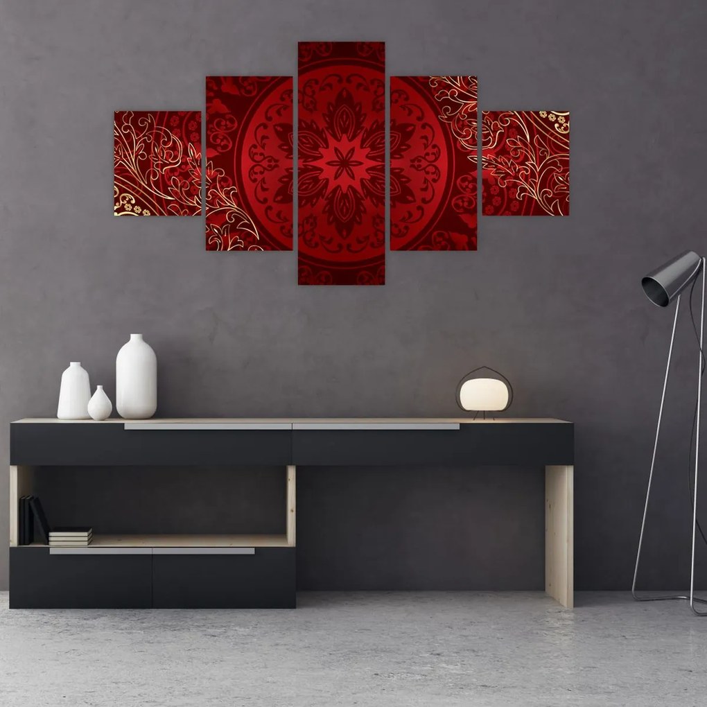 Obraz - Złote mandale (125x70 cm)
