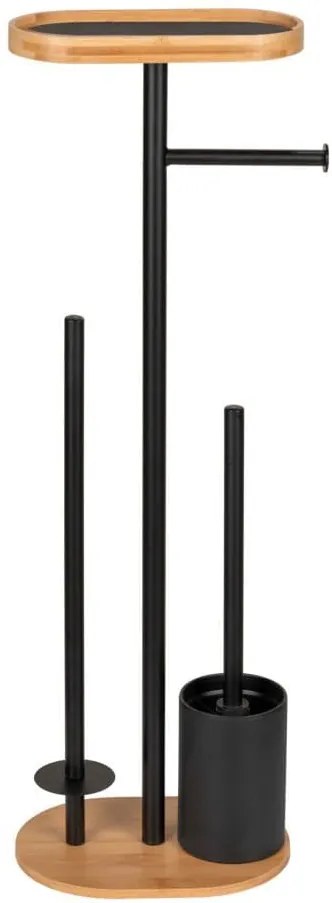 Stojak na papier toaletowy i szczotkę WC z półką na telefon RIVALTA, 4w1