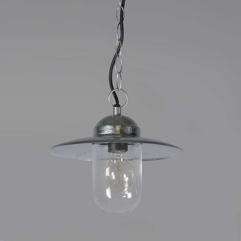 Industrialne - wisząca lampa cynkowa, IP44 - Munich
