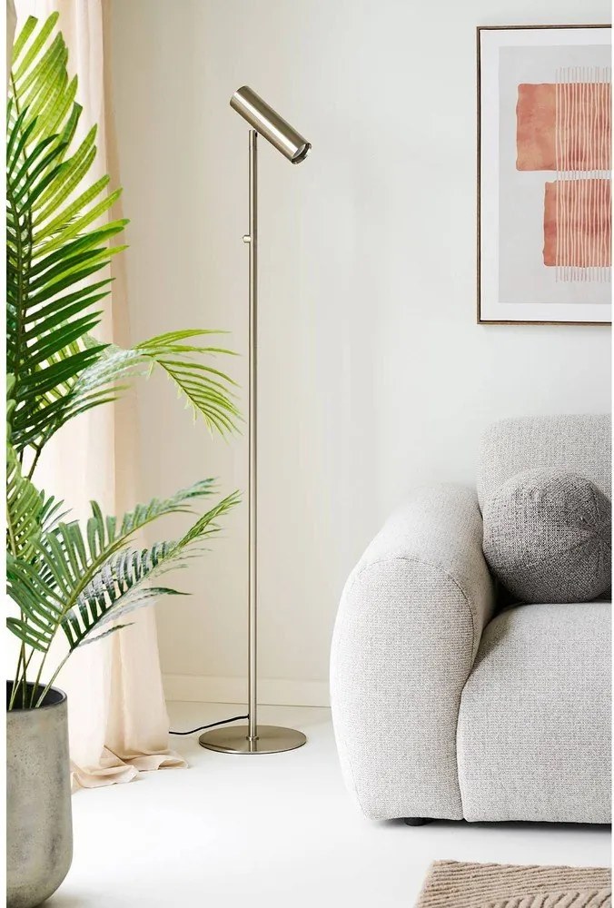 Lampa stojąca w kolorze srebra (wysokość 150 cm) Paris – House Nordic