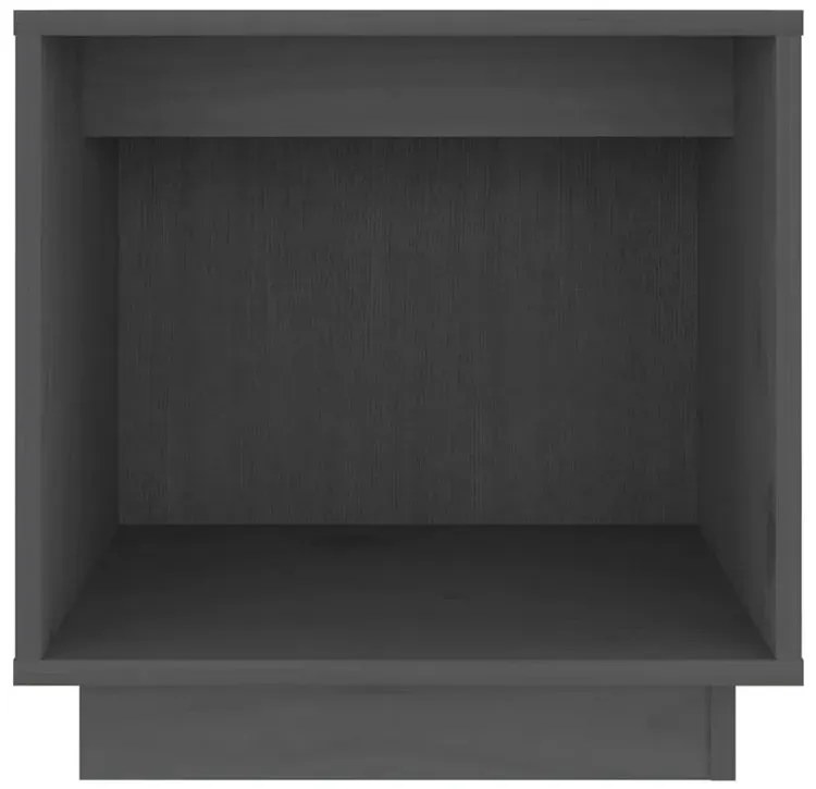 Szara drewniana szafka nocna skandynawska M8-D19